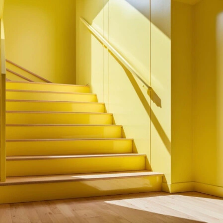 Example yellow staircase